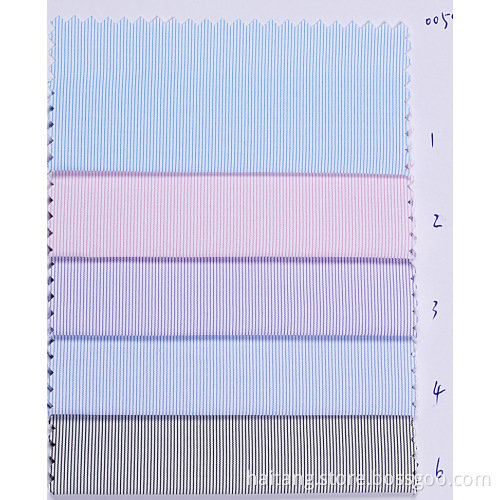 Spandex Strip Polyester Fabric Ready Shirt Fabric Elegant